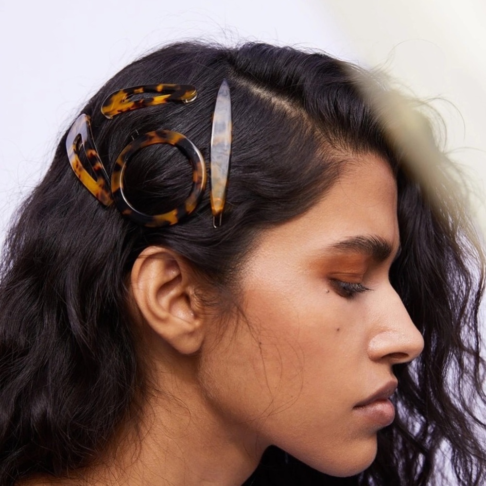 NEW | Leopard Print 4 Piece Acetate Hairpin Set